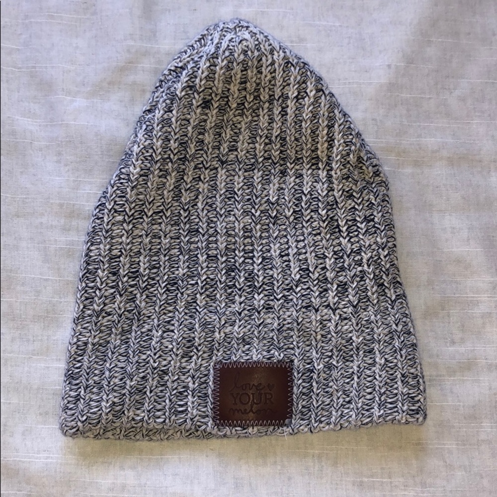 LYM Blue/White Slouchy Beanie